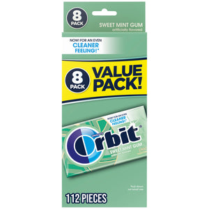 Orbit Sweetmint Back to School Sugar Free Chewing Gum - 8 Bulk Pack