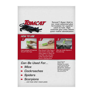 Tomcat Super Hold Glue Traps Mouse Size, 4 Traps, 2-Pack