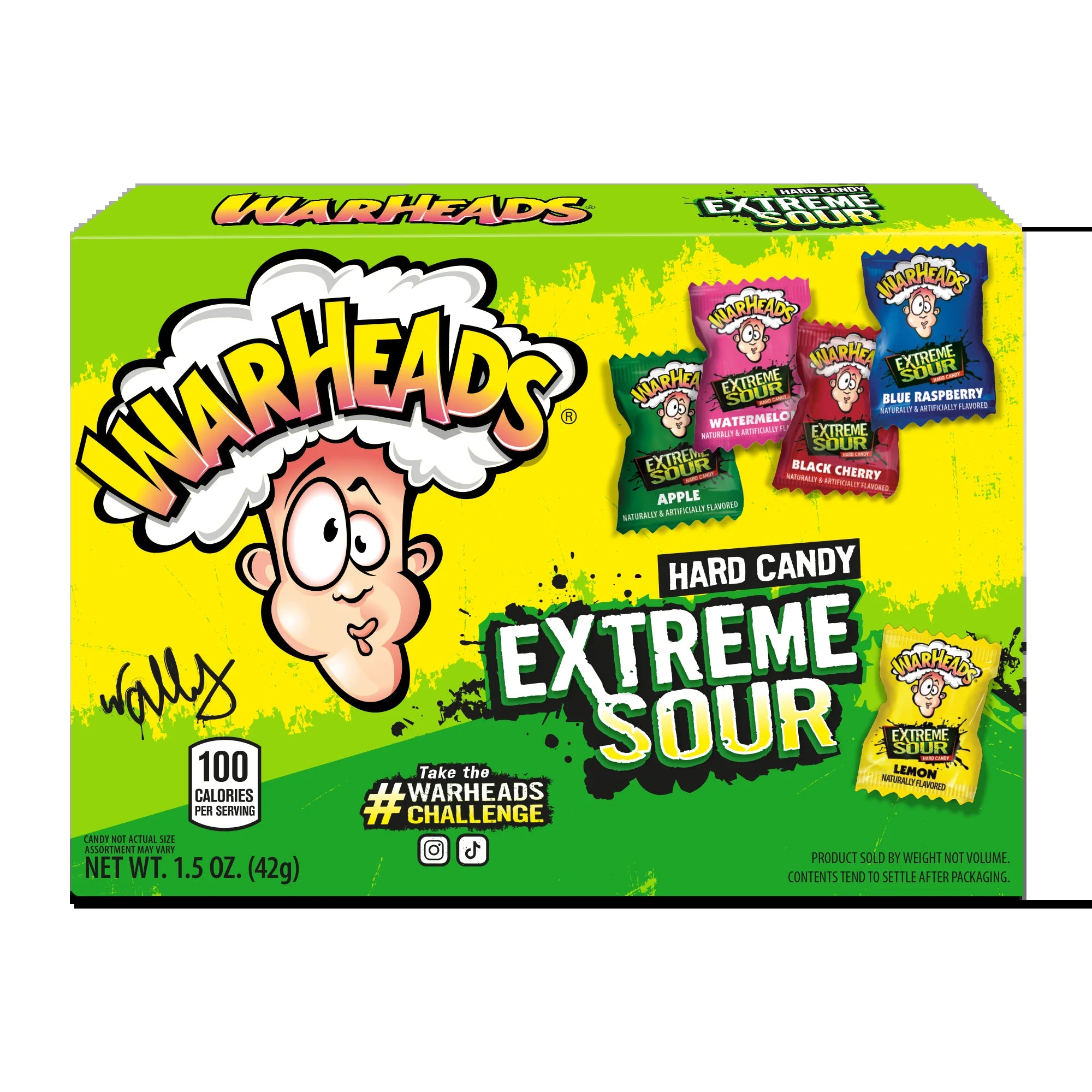 WARHEADS Extreme Sour Hard Candy 1.5Oz Theater Box