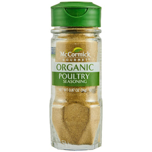 Mccormick Gourmet Organic Poultry Seasoning, 0.87 Oz Bottle