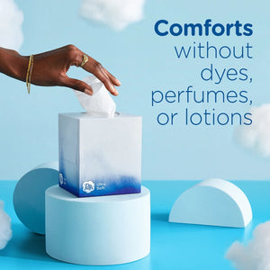 Puffs Ultra Soft Facial Tissues, Cube, 56 Facial Tissues per Box, 4 Count