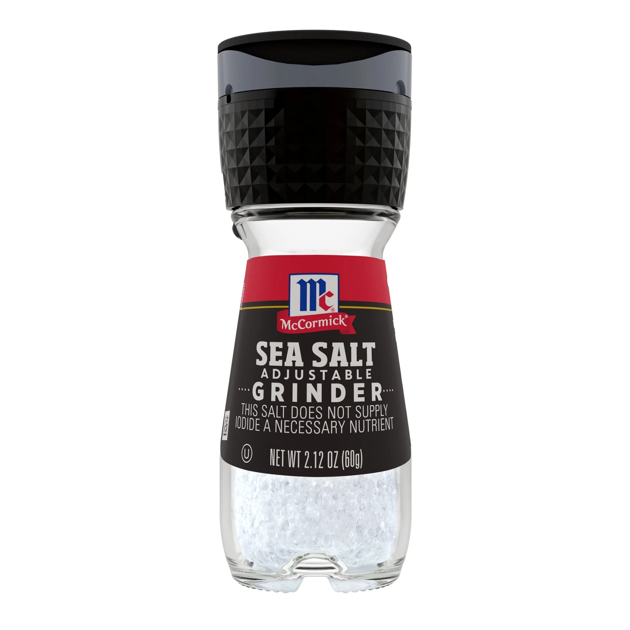 Mccormick All Natural Sea Salt Grinder, 2.120 Oz Bottle