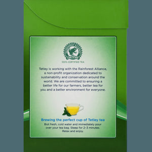Tetley Decaffeinated Green Tea, 72 Count Tea Bags