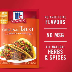 Mccormick Original Taco Seasoning Mix, 1 Oz Envelope