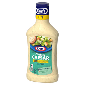 Kraft Lite Classic Caesar Dressing, 16 Fl Oz Bottle