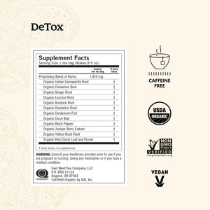 Yogi Tea Detox, Caffeine-Free Organic Herbal Tea Bags, 16 Count