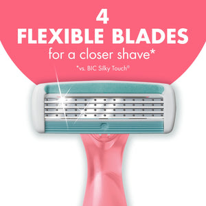 BIC Soleil Escape Women'S Razors, 4 Blades, Citrus Scented Handles, 10 Count