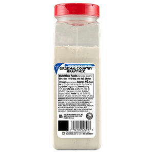 Mccormick No Artificial Flavors Country Gravy Mix, 18 Oz Bottle