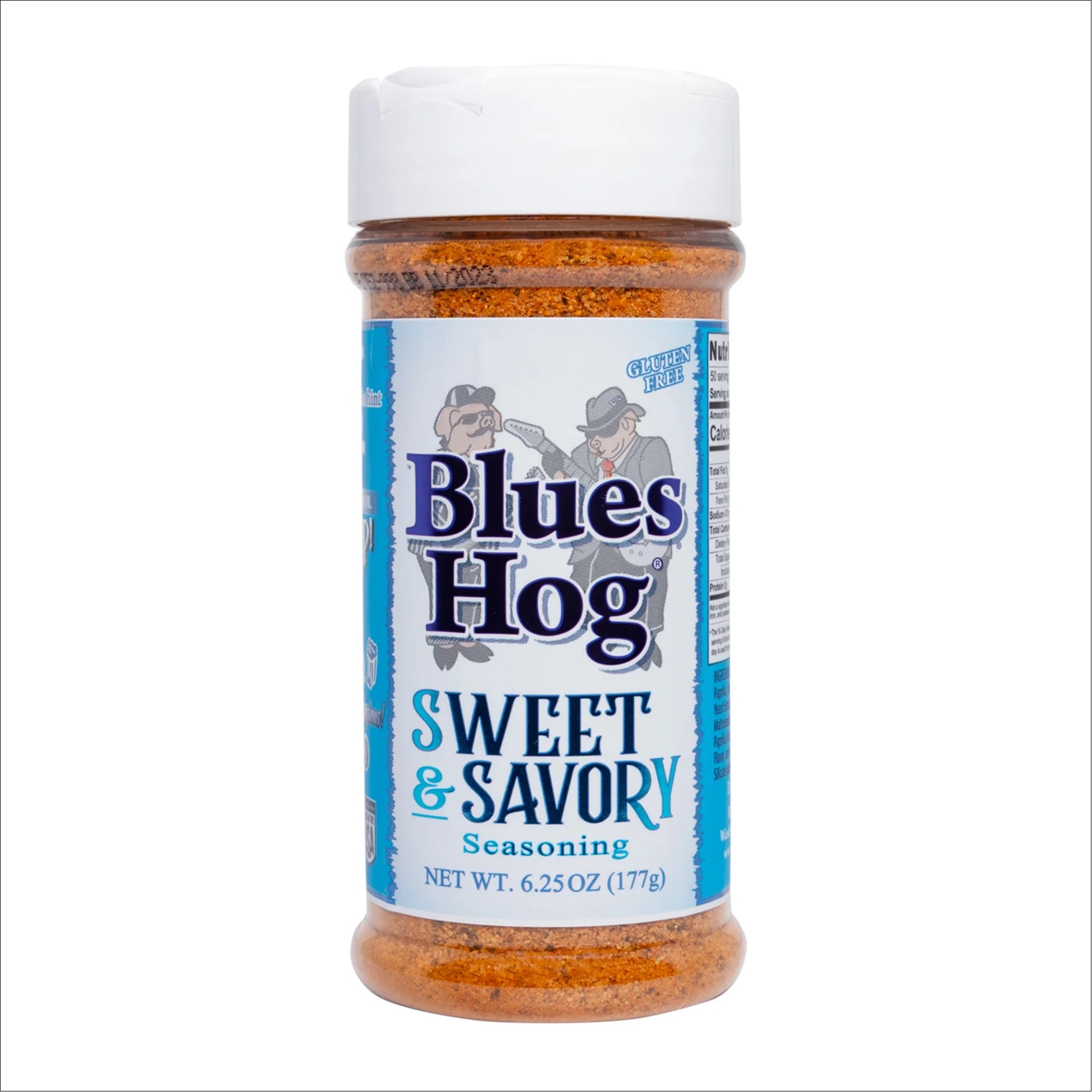 Blues Hog Sweet & Savory Seasoning, Gourmet Dry Rub with Sweet Heat, All-Natural, Gluten-Free, 6.25 Oz