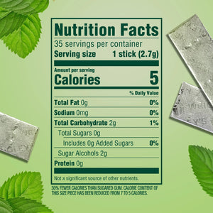 Wrigley'S Doublemint Mint Gum Sugar Free Chewing Gum - 35 Stick