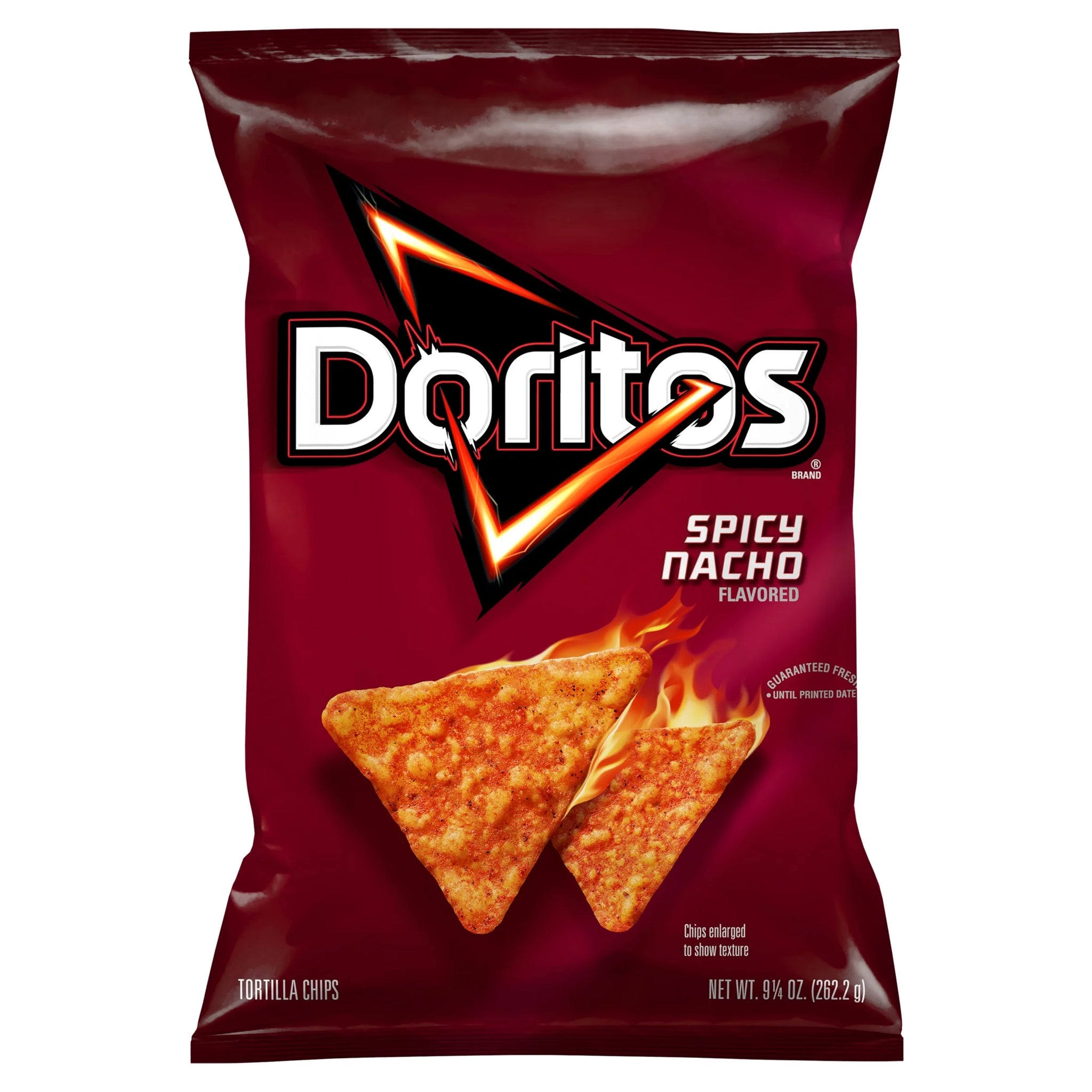 Doritos 9.25 Oz Spicy Nacho Flavored Tortilla Chips, 9.25 Oz Bag