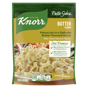 Knorr No Artificial Flavors Butter Pasta Sides, 7 Minute Cook Time, 4.5 Oz