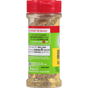 Mccormick PERFECT PINCH Gluten Free Lemon Pepper Seasoning, 5.750 Oz Bottle