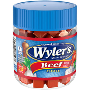 Wyler'S Instant Bouillon Beef Flavored Cubes, 3.25 Oz Jar
