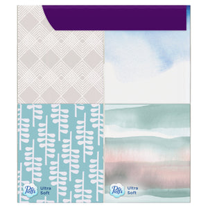 Puffs Ultra Soft Facial Tissues, Cube, 56 Facial Tissues per Box, 4 Count