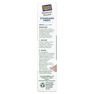 Shake 'N Bake Parmesan Crusted Seasoned Coating Mix, 4.75 Oz Box, 2 Ct Packets