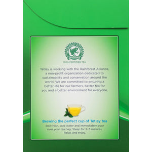 Tetley All Natural Green Tea, 72 Count Tea Bags