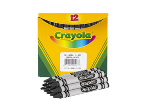 Crayola Bulk Crayons, 12 Count, Black