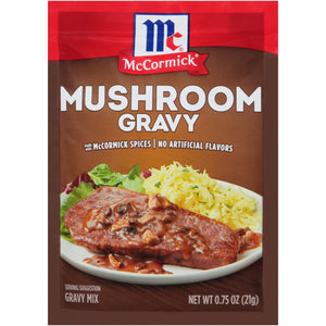 Mccormick No Artificial Flavors Mushroom Gravy Mix, 0.75 Oz Envelope