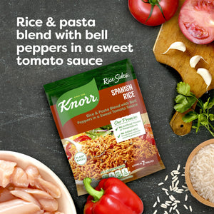 Knorr No Artificial Flavors Spanish Parboiled Rice Cooks in 7 Minutes, 5.6 Oz Regular Pouch