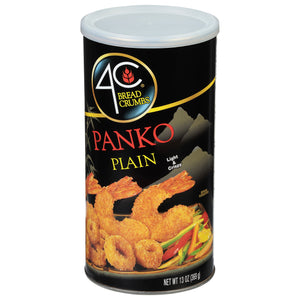 4C® Japanese Style Plain Panko Bread Crumbs 13 Oz. Canister Serving Size: 1/2 Cup (28G) Servings per Container: about 13