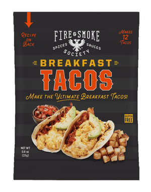 Fire & Smoke Society Breakfast Taco Seasoning Mix, 0.8 Ounce Packet Makes 12 Tacos