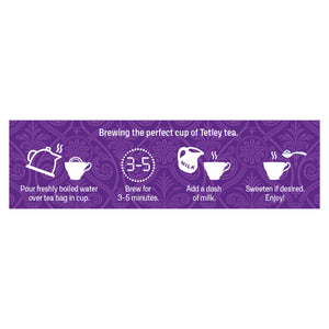 Tetley British Blend Premium Black Tea, 80 Count Tea Bags