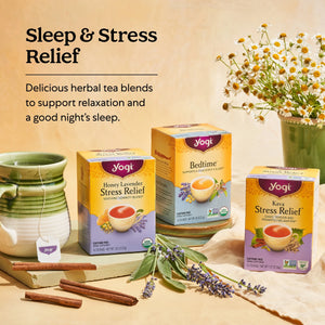 Yogi Tea Soothing Caramel Bedtime, Caffeine-Free Herbal Tea Bags, 16 Count