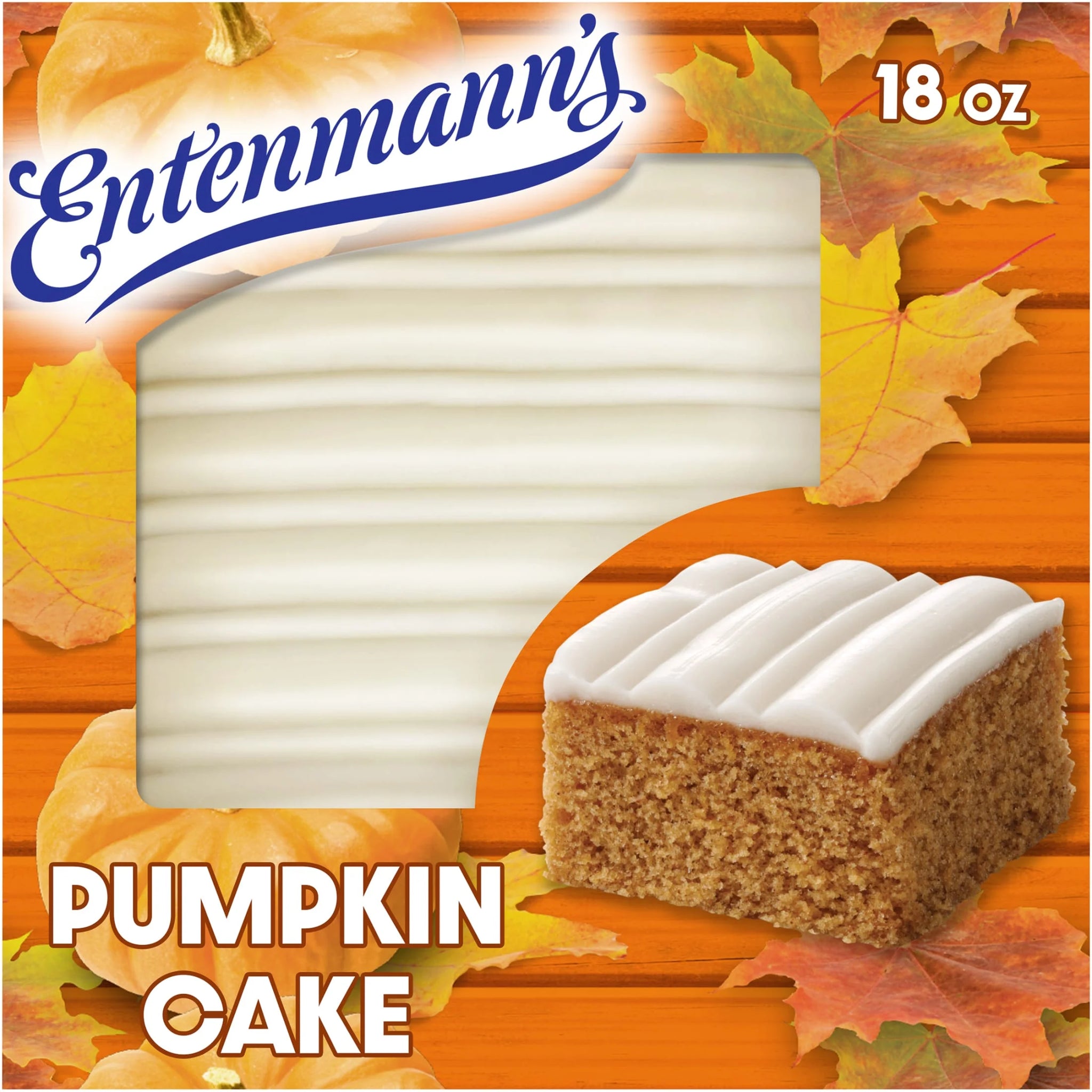 Entenmann'S 18 Oz Iced Pumpkin Cake, 18 Oz Box