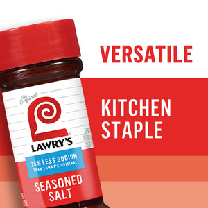 Lawry'S Kosher 25% Less Sodium Seasoned Salt, 8 Oz Bottle
