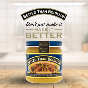 Better than Bouillon Reduced Sodium Roasted Chicken Base, Shelf-Stable, 8 Oz Jar