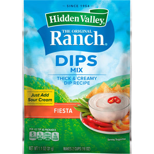 Hidden Valley Gluten Free Fiesta Ranch Dips Mix, 1 Oz