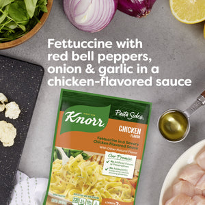 (4 pack ) Knorr No Artificial Flavors Creamy Chicken Fettuccine Pasta, 4.3 Oz Regular Pouch
