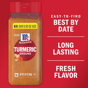 Mccormick Kosher Ground Turmeric, 5.87 Oz Bottle