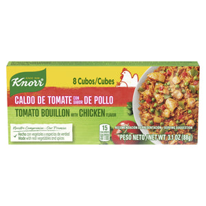 Knorr Tomato with Chicken Flavor Bouillon Cubes, 3.1 Oz 8 Pack