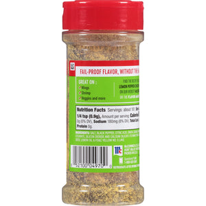 Mccormick PERFECT PINCH Gluten Free Lemon Pepper Seasoning, 5.750 Oz Bottle