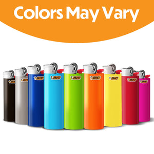 BIC Classic Lighter, Assorted Colors, 14-Pack of Pocket Lighters, Safe And