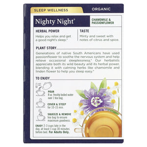 Traditional Medicinals, Organic Nighty Night, Tea Bags, 16 Count