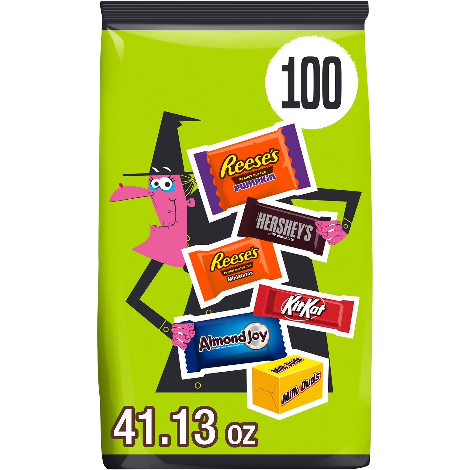 Hershey Assorted Flavored Halloween Candy, Bulk Bag 41.13 Oz, 100 Pieces