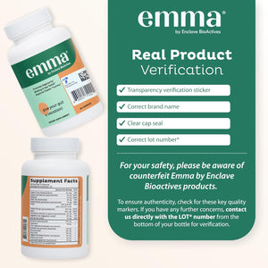 Emma Gut Health -  - Gas and Bloating Relief, Constipation, Leaky Gut Repair - Gut Cleanse & Restore Digestion - Regulate Bowel Movement. Probiotics and Laxative Alternative, 240 Capsules