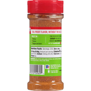Mccormick PERFECT PINCH Gluten Free Cajun Seasoning, 5 Oz Bottle