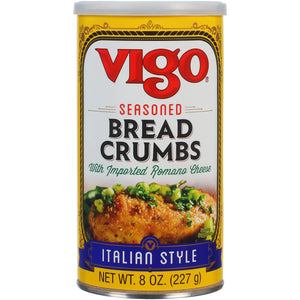 Vigo Seasoned Italian Style Breadcrumbs, 8 Oz, about 8 Servings per Container