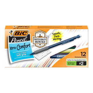 BIC Xtra Comfort Mechanical Pencils, Medium Point (0.7Mm), 12-Count