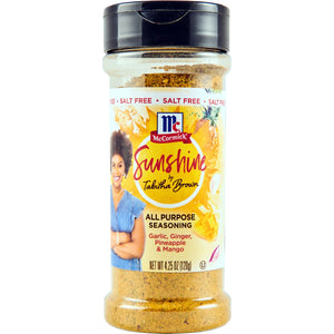 Mccormick Salt Free Sunshine by Tabitha Brown All Purpose Seasoning, 4.25 Oz Bottle