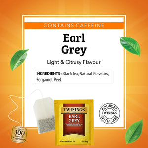 Twinings Earl Grey Citrus and Bergamot Black Tea Bags, 100 Count Box