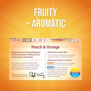 () Twinings Peach & Orange Herbal Tea Bag, 20 Count Box