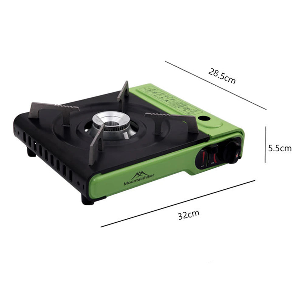 Mountainhiker Outdoor Gas Stove Foldable Camping Cassette Stove Portable Windproof Aluminum Magnetic Suction for Picnic BBQ