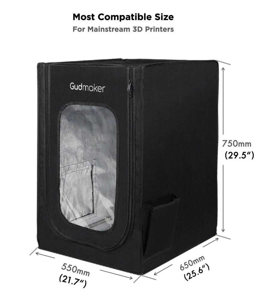 Gudmaker Fireproof and Dustproof 3D Printer Enclosure 3D Printer Tent for Ender 3 S1 Pro /Ender 3 Pro/Ender 3 V2/Ender 5 Pro