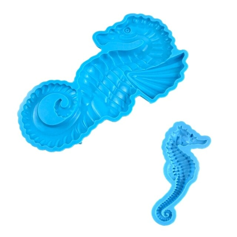 Resin Mold Silicone Material Seahorse Shaped Silicone Molds Epoxy Resin Casting Room Decor Animal Resin Molds for Wall