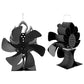 Fireplace Fan 6 Blades Heat Powered Stove Fan New Thermal Power Eco Quiet Log Wood Burner Household Efficient Heat Distribution